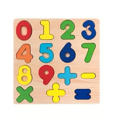 Vibrantly Colored Wooden Puzzle Set