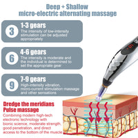 (Net) Massage Pen Rechargeable Pulse Massager Electric Acupuncture Pen Tens Physiotherapy Muscle Simulator Beauty Products Health Tool / DF-668