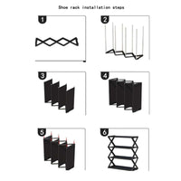4Layers Simple X-Shaped Multi-Layer Dustproof Shoe Rack, DIY Assembly Shoe Cabinet, Multi-Purpose Storage Rack, Dormitory Shoe Rack / 81479/ YH8809-4