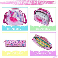 (NET) Meetbelify Sweet Dreams Kids Rolling Backpack 3 Pcs