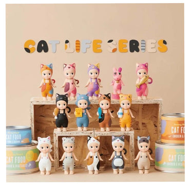 Sonny Angel Cat Life Series   -  (STICKEY)