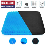Silicone Gel Egg Sitter Cushion Seat Flex Pillow Soft Breathable Honeycomb Cushion Back Support Sit with Non-Slip Cover for Home/Office/Car/Wheelchair