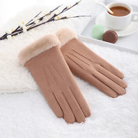 Women's Warm Winter Gloves - Stylish and Windproof