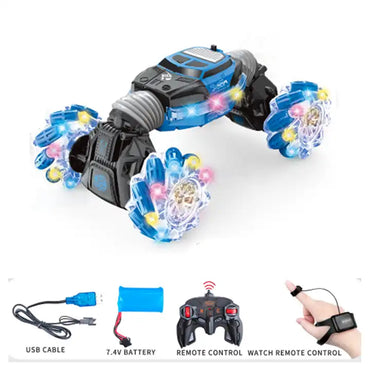 (Net) Remote Control Stunt Car - 4WD 2.4GHz Deformable Off-Road Car