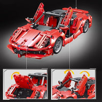 High-Tech pull back Sport Racing Car Building Blocks SUPERCAR Bricks Toys Kid