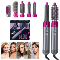 5 in 1 Hot Air Styler Hair Straightener Dryer Comb Multifunctional Styling Tool For Curly Hair Machine For Straightening Curling Drying Combing Scalp Massage Styling Small Box