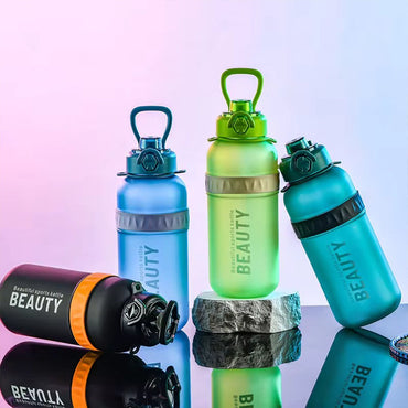 Plastic Water Bottle With Straw 1500 ML