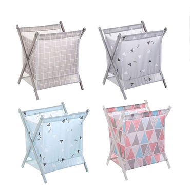 Multifunctional Storage Basket Foldable Dirty Clothes Basket Multicolor Laundry Stool, Storage