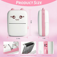(Net) Mini Pocket Printer, Gifts for Kids, Portable Thermal Printer for Pictures/Retro-Style Photos/Receipts/Notes/Lists/Label/Memo/QR Codes, Smart Printer with Android or iOS APP / 90758/ C9
