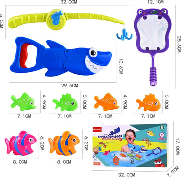 (Net) Summer Shark Grabber and Fish Catching Pool Fishing Game