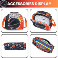 (NET) Meetbelify Basketball Kids Rolling Backpack 3 Pcs