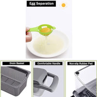 Super and Professional Multifunctional Vegetable Cutter Food Cutter Potato Cutter, Egg Separator Slicer / JD-2351 / 68726 /KN-224