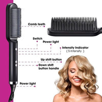 Hair Straightener Brush Generic Hair Straightening Comb Hair Straightener Easy To Use For Women / YEZ-680