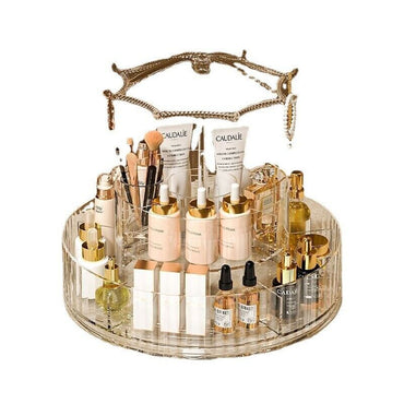 360 Degree Rotating Makeup & Skincare Organizer Large Capacity 2Layers / JN-689