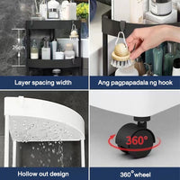 Corner Storage Rack, 3Layers Rational Use Of Corner Space Get Rid Of Clutter