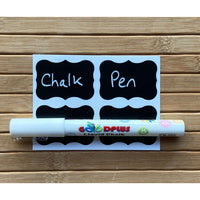 Chalkboard Labels,Fashionclubs Reusable Blackboard Stickers for the Kitchen, Pantry, Mason Jars, Wine Glasses 36PCS / 645222 / CC-223