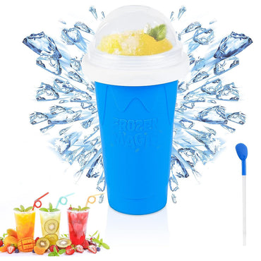 Quick Frozen Magic Cup, Double Layers Slushie Cup, DIY Homemade Squeeze Icy Cup, Fasting Cooling Make And Serve Slushy Cup For Milk Shake, Smoothies
