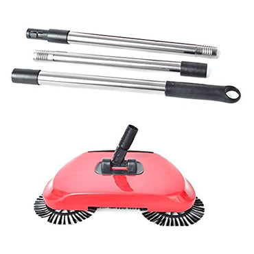 2 in 1 Hand Push Sweeper Broom Floor Cleaner Mop Dust Bin 360 Rotating Plastic Wet and Dry Broom
