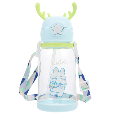 Plastic Bottle With Straw / KN-6