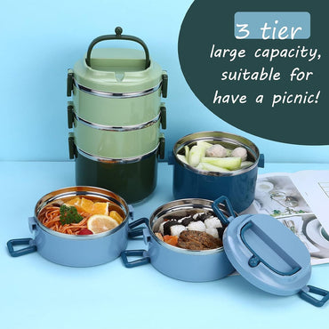 Stainless Steel Thermal Lunch Box - 2.1L