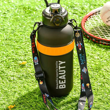 Plastic Water Bottle With Straw 1500 ML