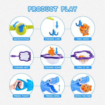 (Net) Summer Shark Grabber and Fish Catching Pool Fishing Game