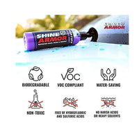 Shine Armor Fortify Quick Coat Ceramic Coating Car Wax - 3 in 1 Hydrophobic Car Polish, Waterless Wash, Shine / ZG-5557 / 972190