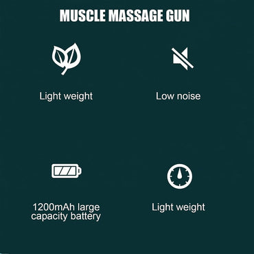 (Net) Muscle Massage Gun, USB Charging Powerful Muscle Percussion Massager Gun Comfortable Relaxing for Relieve Chronic Shoulder and Neck Pain