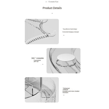 360 Degree Rotating Makeup & Skincare Organizer Large Capacity 2Layers / JN-689