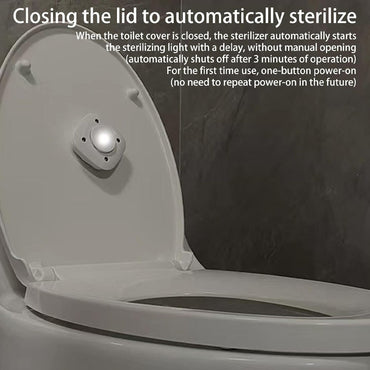 (NET) Toilet Sterilizer, Toilet Bowl Cleaner, Smart Electric UV Light Aromatherapy, Safe UV Lamp Toilet Cleaner for Washrooms Lavatories Bathrooms Restrooms / YX-530