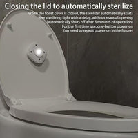 (NET) Toilet Sterilizer, Toilet Bowl Cleaner, Smart Electric UV Light Aromatherapy, Safe UV Lamp Toilet Cleaner for Washrooms Lavatories Bathrooms Restrooms / YX-530