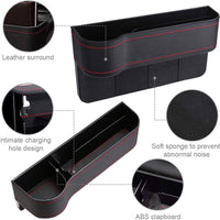 Car Seat Organizer Gap Filler Storage Box Car Side with Cup Holder Left Side / 678917 / 1280