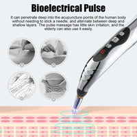 (Net) Massage Pen Rechargeable Pulse Massager Electric Acupuncture Pen Tens Physiotherapy Muscle Simulator Beauty Products Health Tool / DF-668