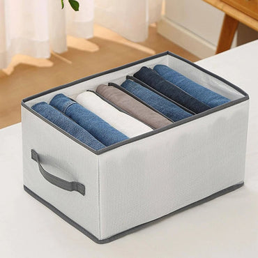 (net) Clothes Organizer 6 Divisions With Handle