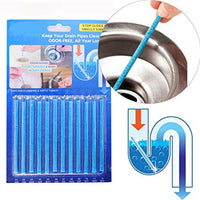 12 Pcs Sani Stick Pipe Deodorizer Drain Cleaning Sanitation Sticks Clog Remover And Odors Eliminator