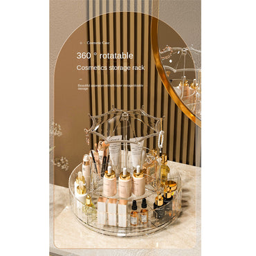 360 Degree Rotating Makeup & Skincare Organizer Large Capacity 2Layers / JN-689