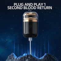 (net) 2 in 1 Men Mini Electric Shaver Painless Wet Dry Double Use Man Washable Men's Pocket Size Trimmers Portable Razor For Beard / 135563