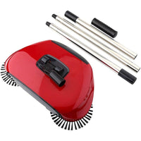 2 in 1 Hand Push Sweeper Broom Floor Cleaner Mop Dust Bin 360 Rotating Plastic Wet and Dry Broom