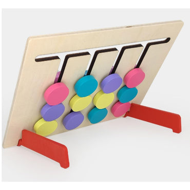 Wooden Color Picker Model Educational Game Car Design