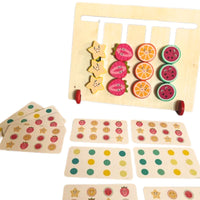 Wooden Color Picker Model Educational Game Car Design