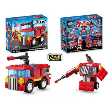 Fire Truck Assembly Game Puzzle 44 Pcs