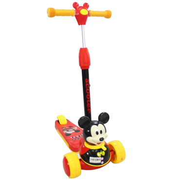 (Net) Mickey Mouse Kids 3 Wheel Musical Kick Scooter