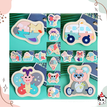 Colorful Wooden Jigsaw Puzzle For Kids