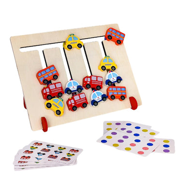 Wooden Color Picker Model Educational Game Car Design
