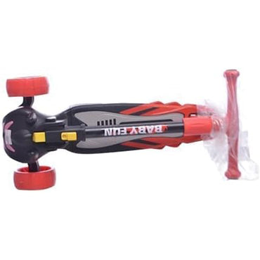 (Net) Scooter Big Pedal Foldable Adjustable Height Scooter 3 Wheel