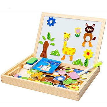 Wooden Intelligence Spell Music Series Magnetic Board Puzzle