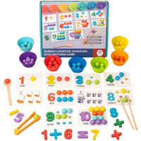 Wooden Beads Board Game Mathematics Learning & Sorting Mind Game