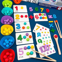 Wooden Beads Board Game Mathematics Learning & Sorting Mind Game