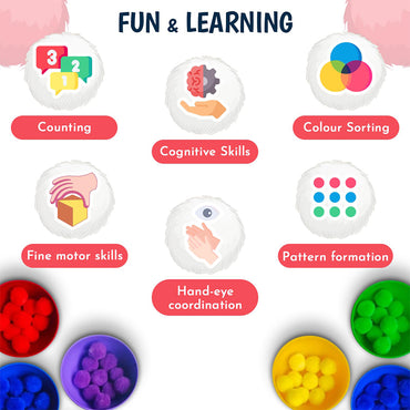 Wooden Beads Board Game Mathematics Learning & Sorting Mind Game