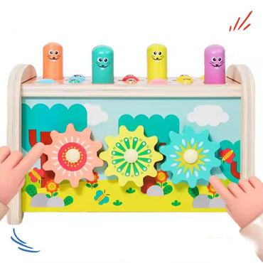 Wooden Sorter With Hammered Lion